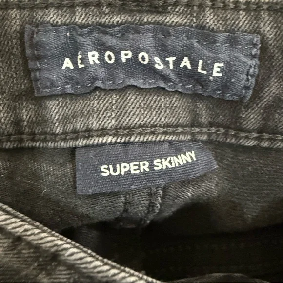 Aeropostale Black Skinny Jeans 30 x 30 - Picture 4 of 6